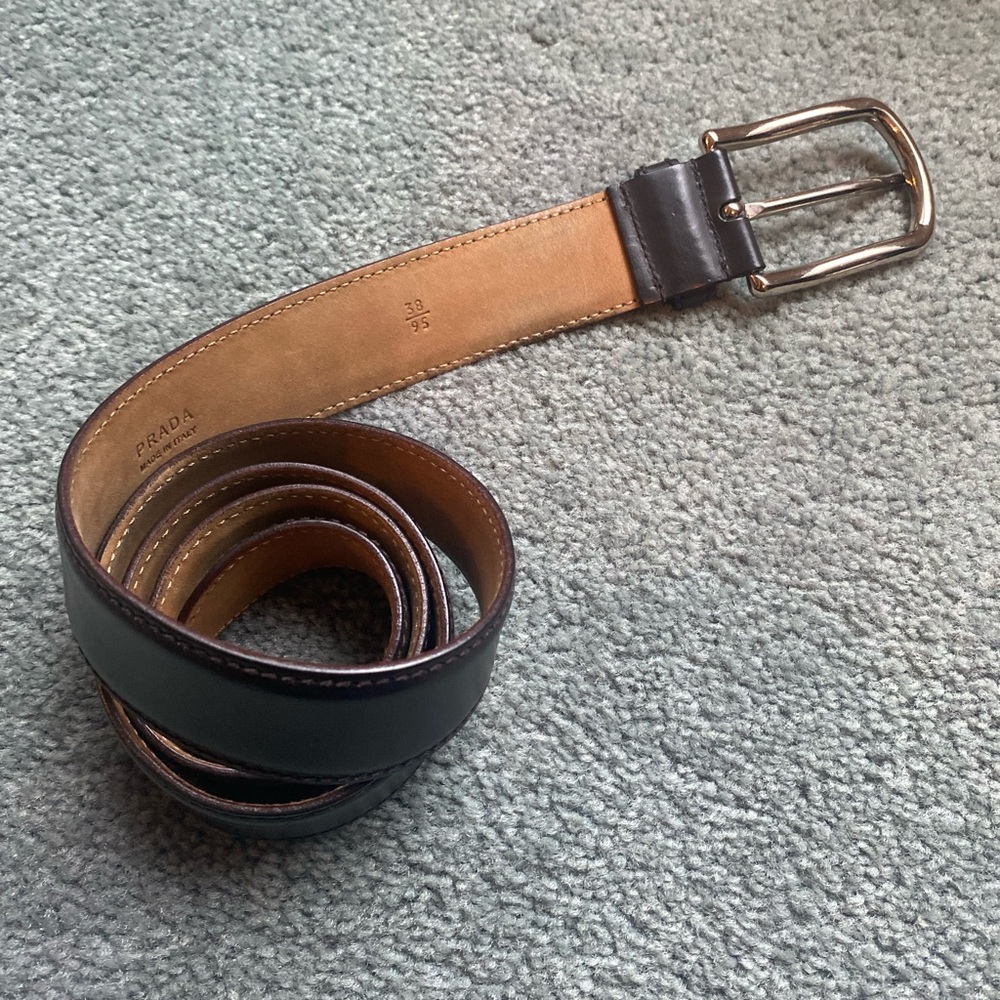 Prada Calfskin Leather Belt